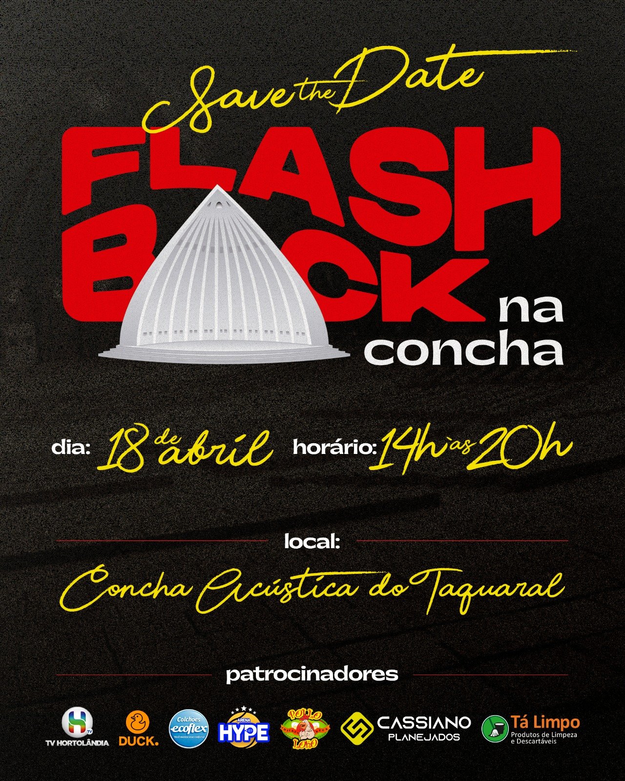 Flashback na Concha Acústica do Taquaral acontece dia 18 de abril – Klaus Prado