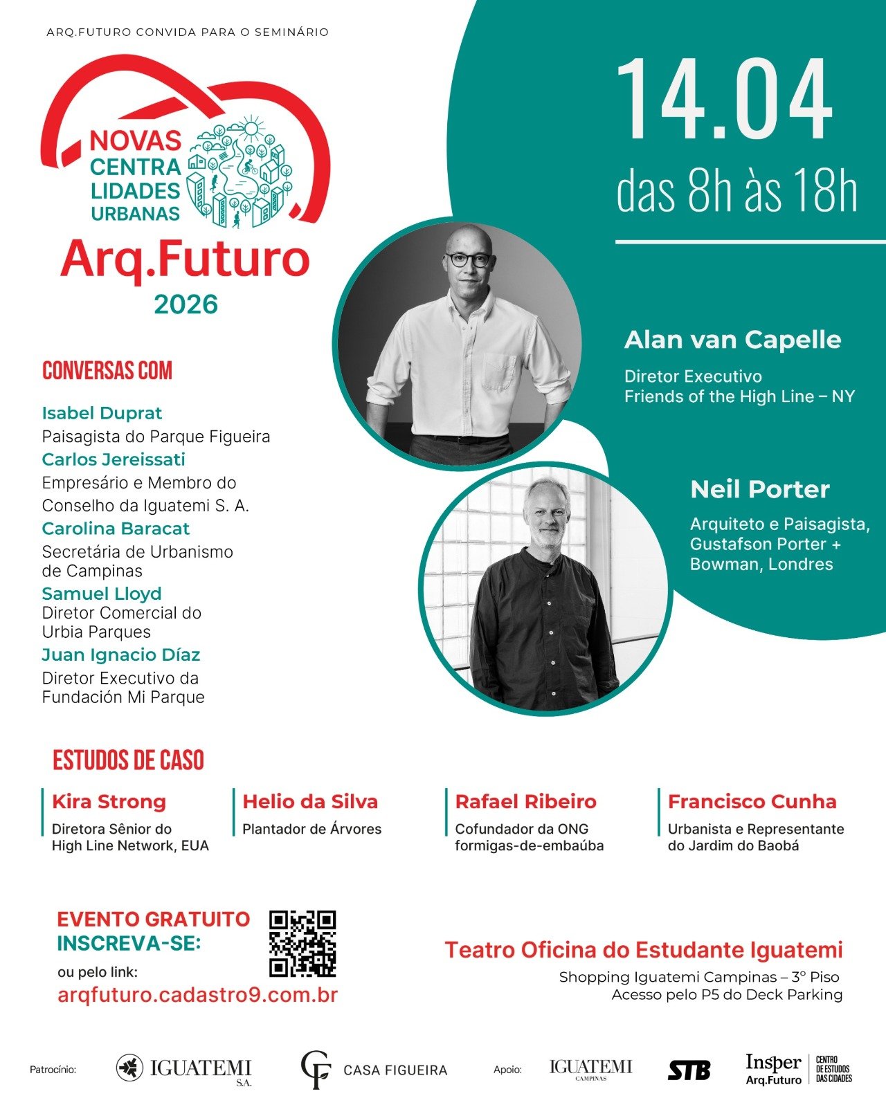 Arq.Futuro reúne especialistas do High Line e GP+B para discutir o papel dos parques nas cidades contemporâneas