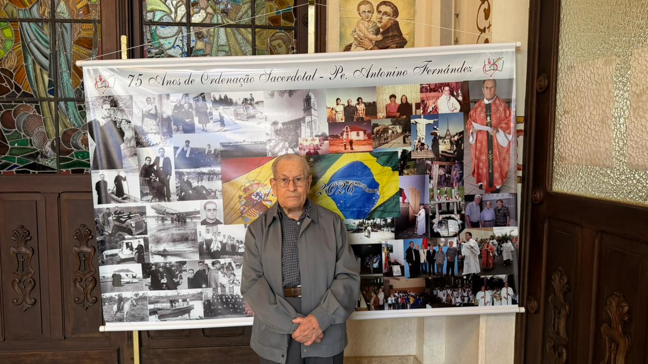 75 anos de ordenação sacerdotal – Padre Antonino Fernandez – Vigário Paroquial da Paróquia Santo Antônio (Campinas)