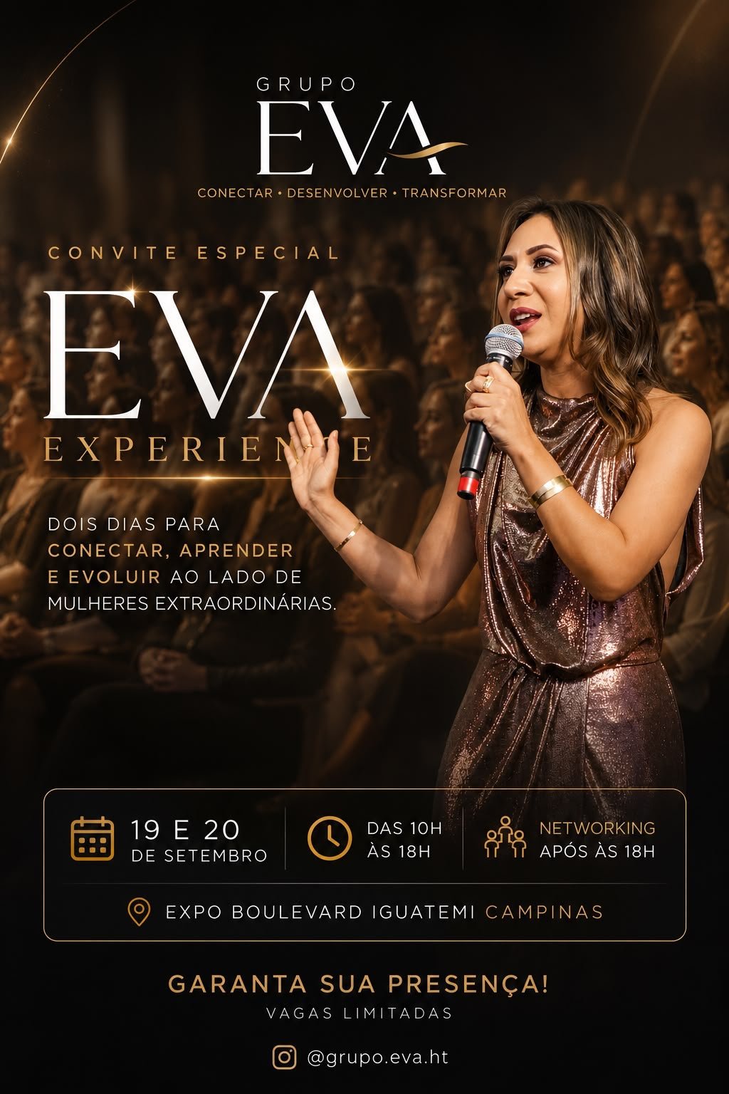Campinas recebe, neste final de semana (19 e 20), a segunda edição do EVA Experience, encontro que reúne no Expo Boulevard (Iguatemi Campinas) –