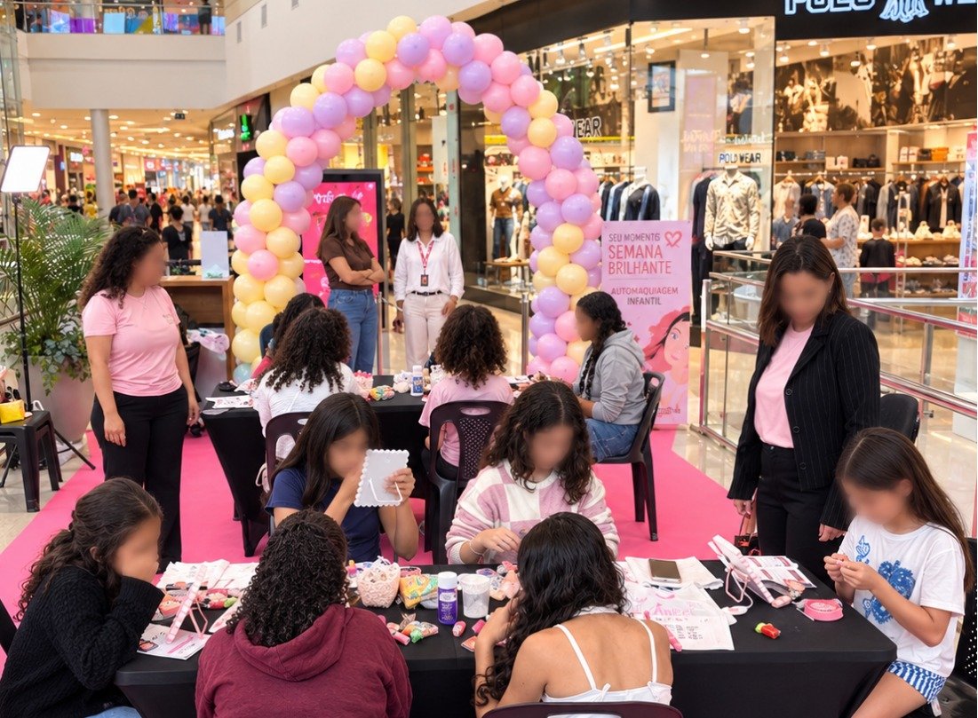 Campinas Shopping promove “Um Dia Brilhante”, uma tarde de beleza e criatividade para crianças