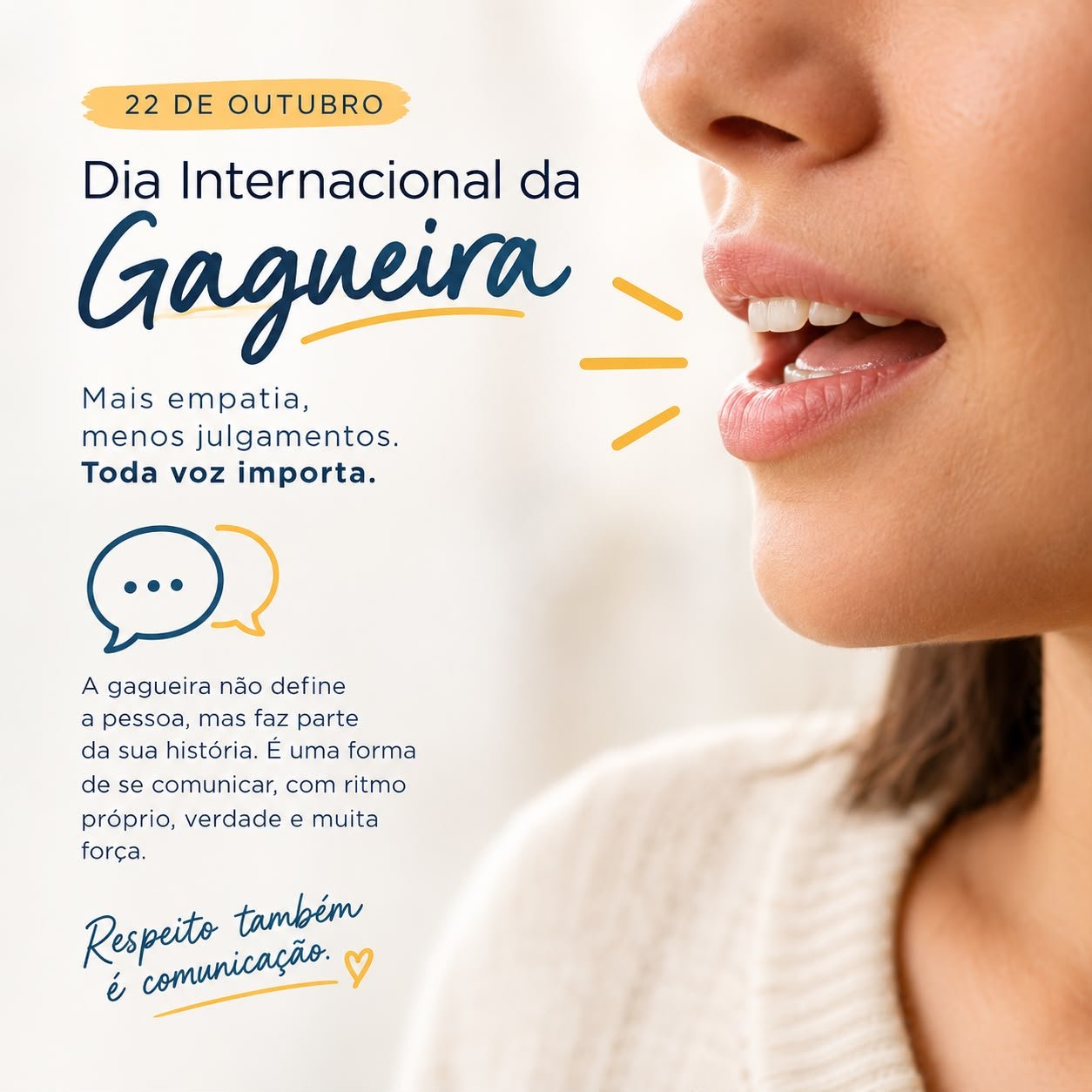Dia Internacional da Gagueira – Luciana Furtado Seacero Granja – Fonoaudióloga