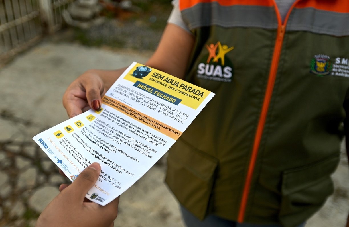 Saúde de Campinas aponta 32 bairros com risco elevado de transmissão da dengue